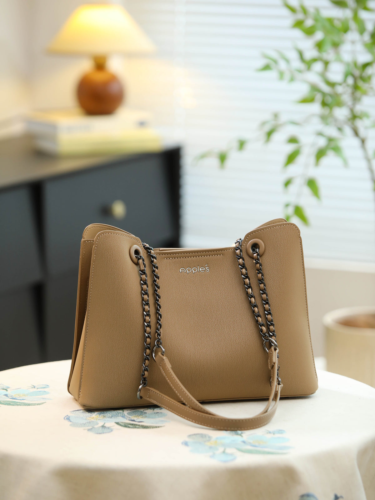 Velora structured shoulder bag for women by Apples UAE - front view