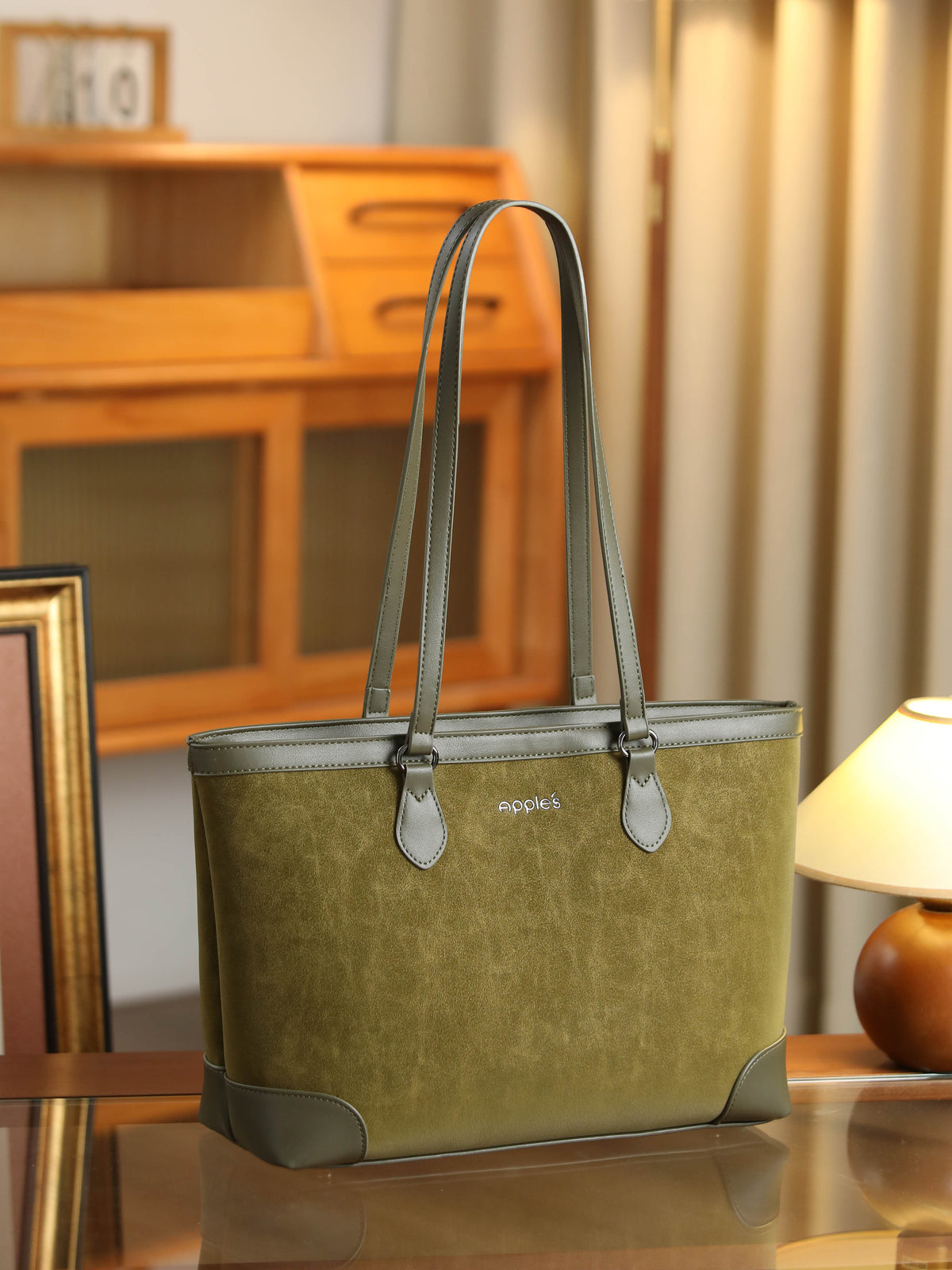 Celisse structured tote bag for women by Apples UAE - front view