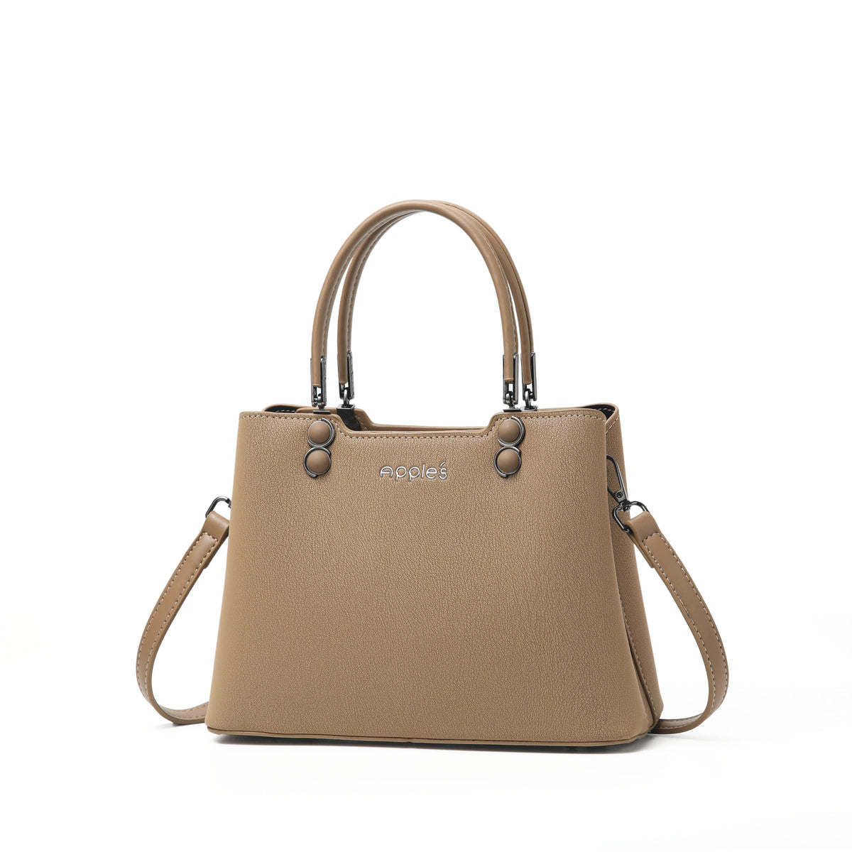 Calindra top handle handbag with detachable shoulder strap by Apples UAE