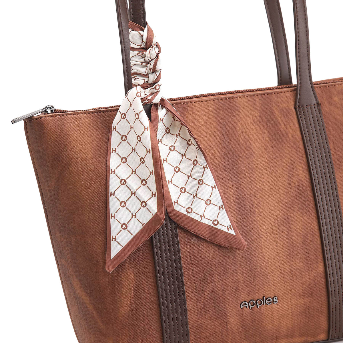 Vionelle tote bag with scarf detail by Apples UAE