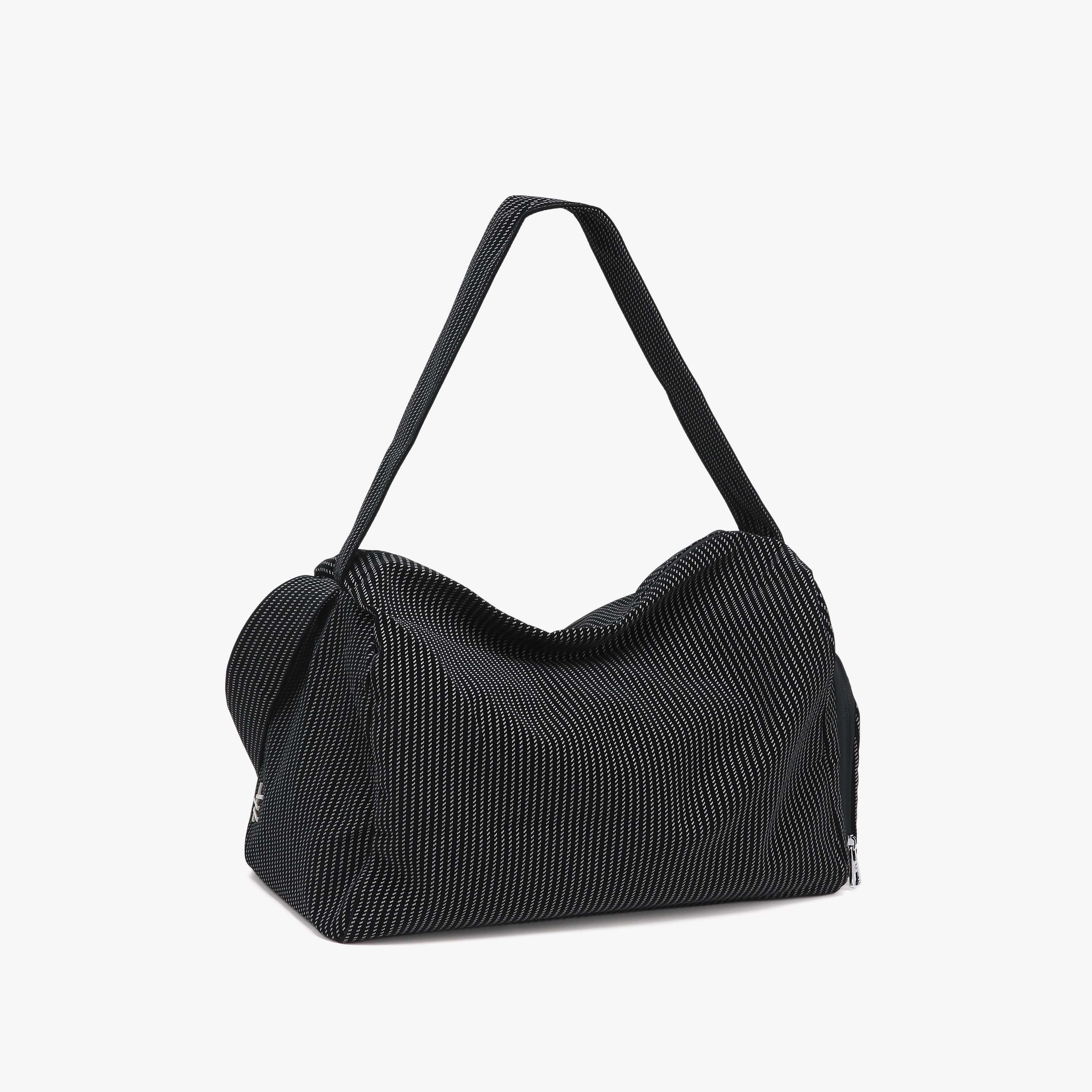 Stride Duffel black roomy shoulder handbag by Apples UAE - alternate view