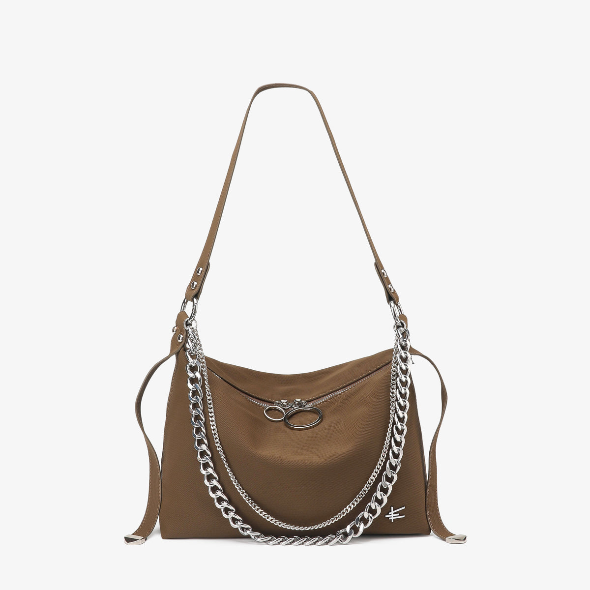 Elia Mini brown compact shoulder handbag for women by Apples UAE - front view