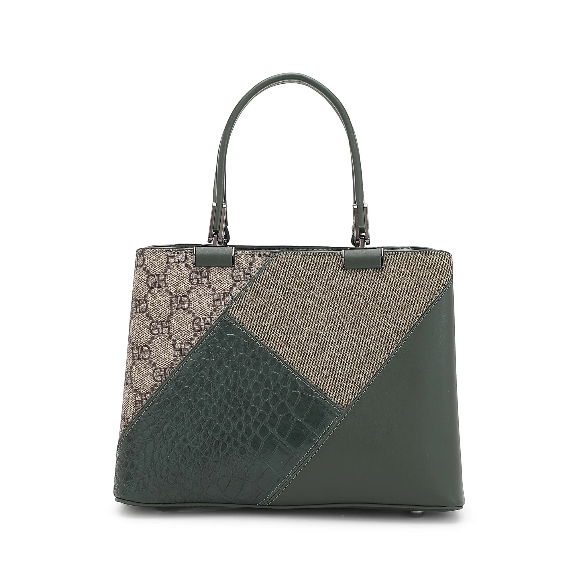 Geometric Patchwork Tote