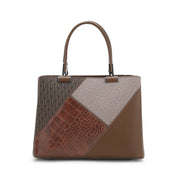 Geometric Patchwork Tote