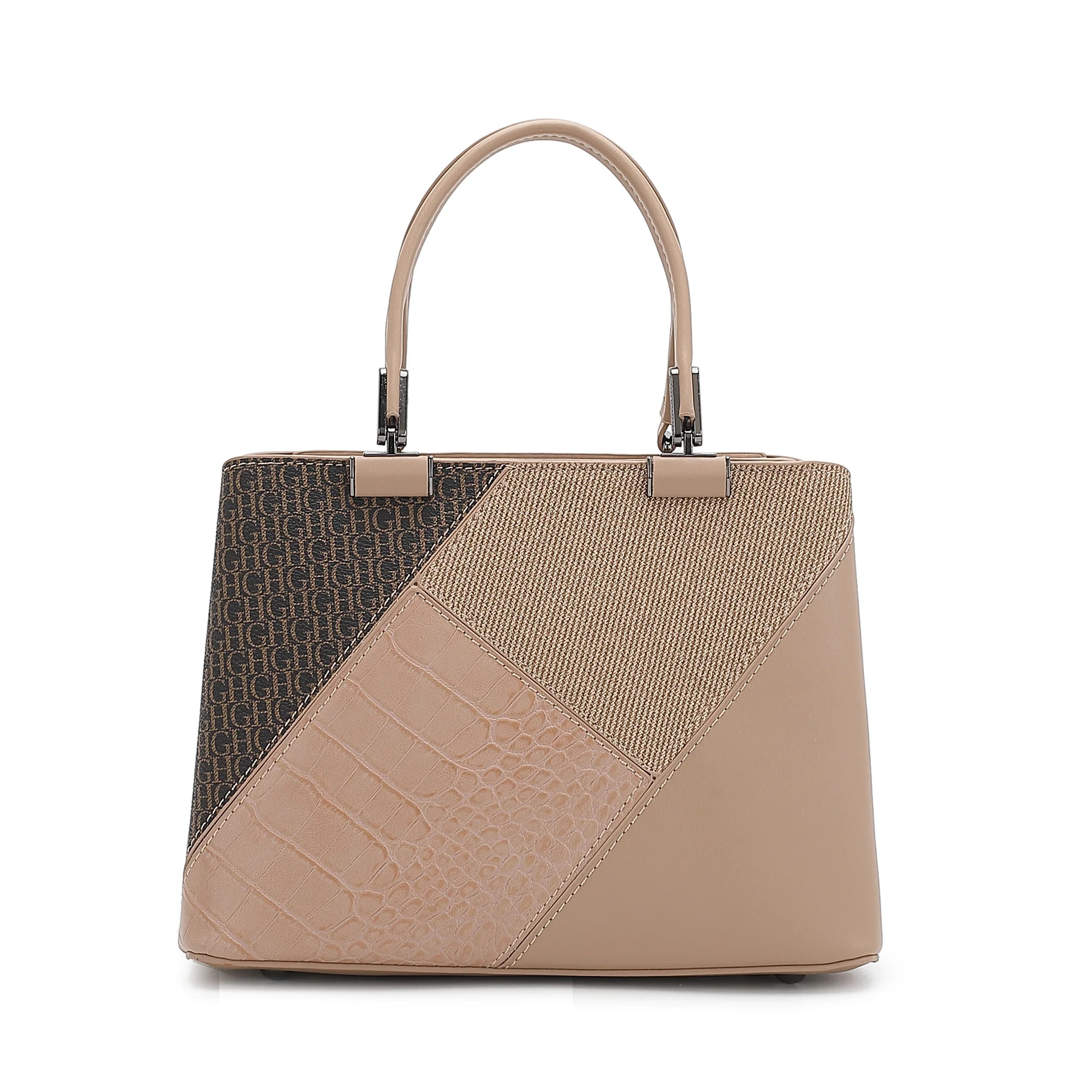 Geometric Patchwork Tote